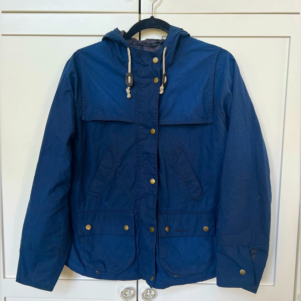 Barbour cropped jacket sz S